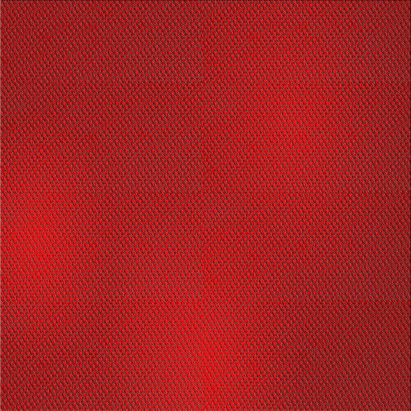 Tapis rouge tissé à la machine, Carré 8 pi