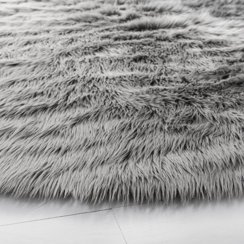 Contrella Performance Solid Color Rug, Round 4'