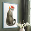 «Flower Crown Cats I», reproduction encadrée - bois massif-378418888-378418885