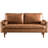 Aisha 70" Faux Leather Square Arm Loveseat-91527610