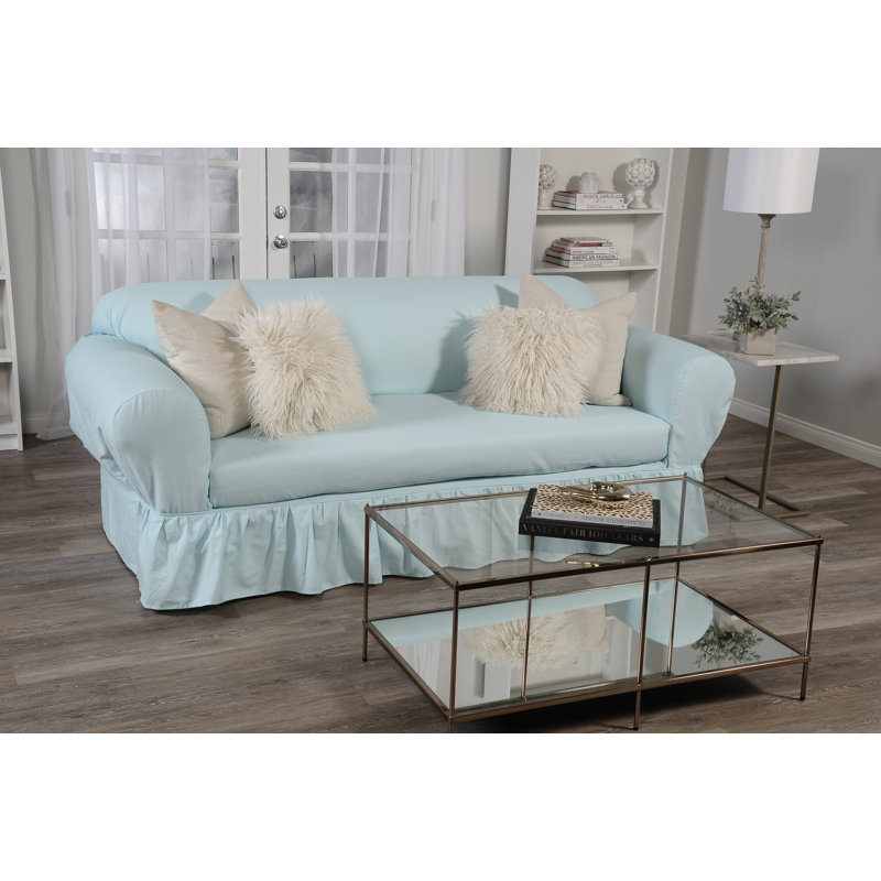 Housse pour causeuse à coussins carrés/rectangulaires, Bleu