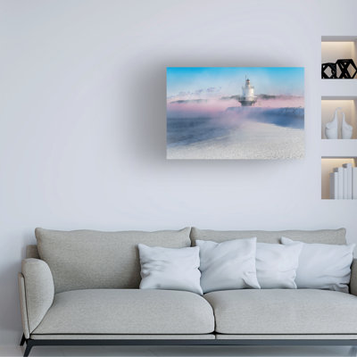 Art mural sur toile tendue - "Spring Point Freeze" par Rick Berk pour le salon, la chambre à coucher ou le bureau - 16 x 24