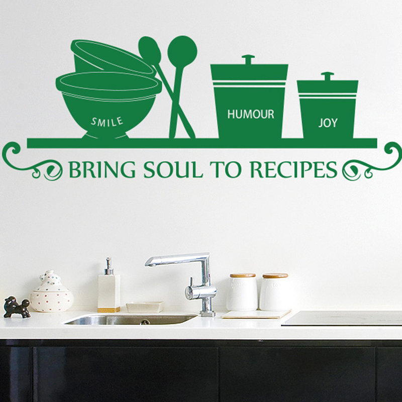 Food & Beverage Wall Decal, Large, Green