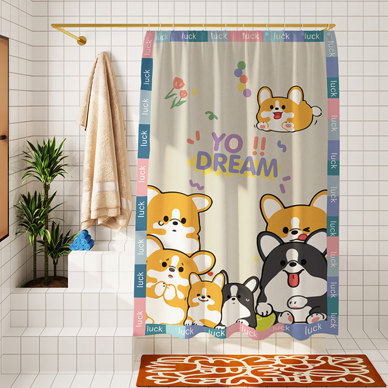Rideau de douche en polyester
