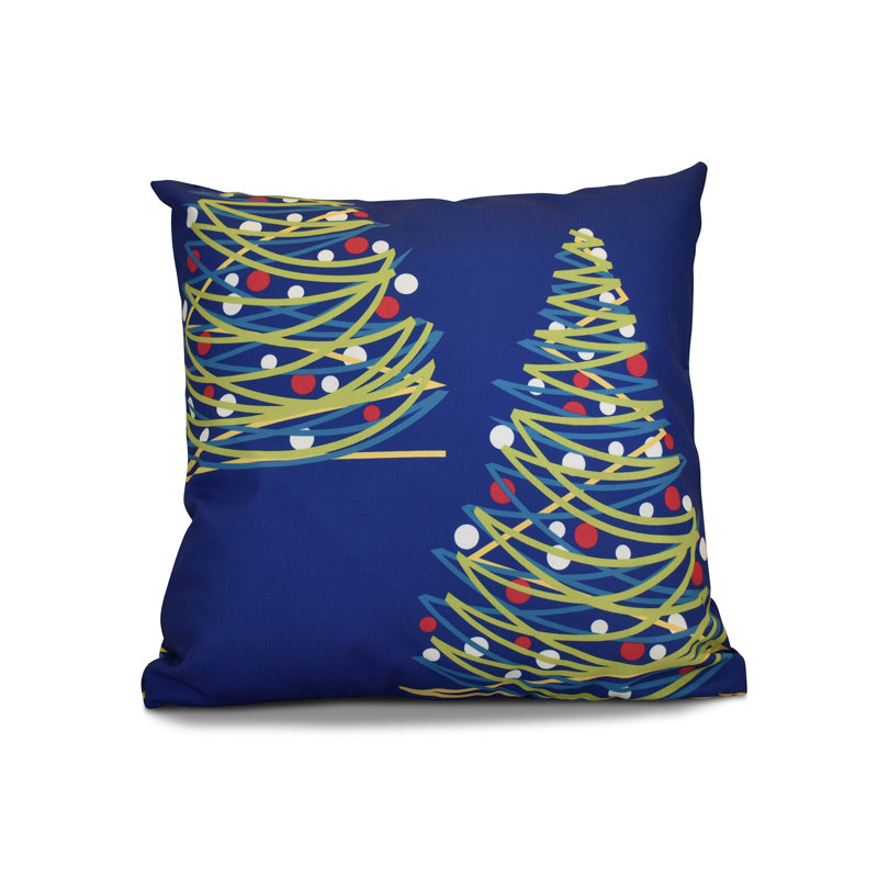 Jump For Joy Reversible Throw Pillow, Royal Blue, 26" H x 26" W