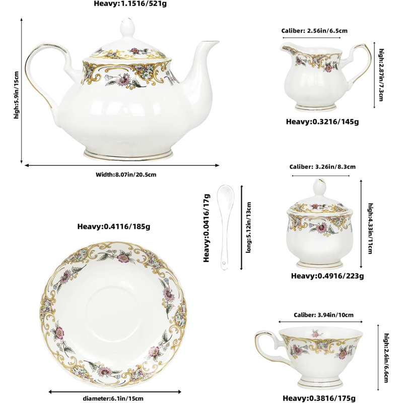 English tea cup set