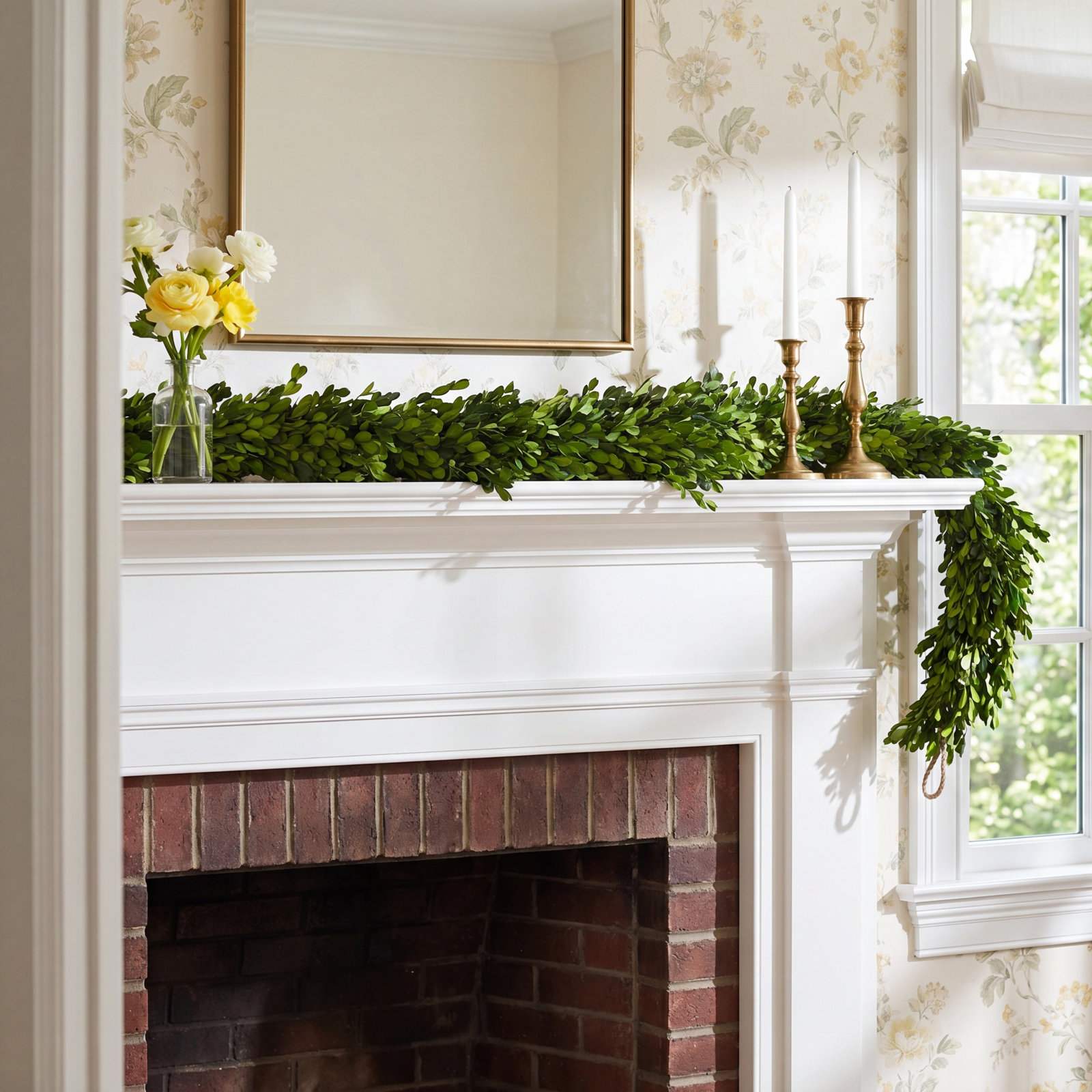 96'' in. Dried Boxwood Garland