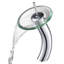 Lavabo de salle de bain vasque circulaire en cristal avec robinet-6985768
