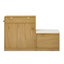 Armoire à chaussures avec banc, portes et tablettes réglables Loverin