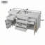 Freestanding Standard Free Standing Single Double Single Vanity Bathroom Vanity With Top-1572311348