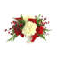 Hydrangea And Evergreen Holiday Arrangement