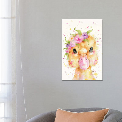 Little Duck by Sillier Than Sally - Wrapped Canvas Painting