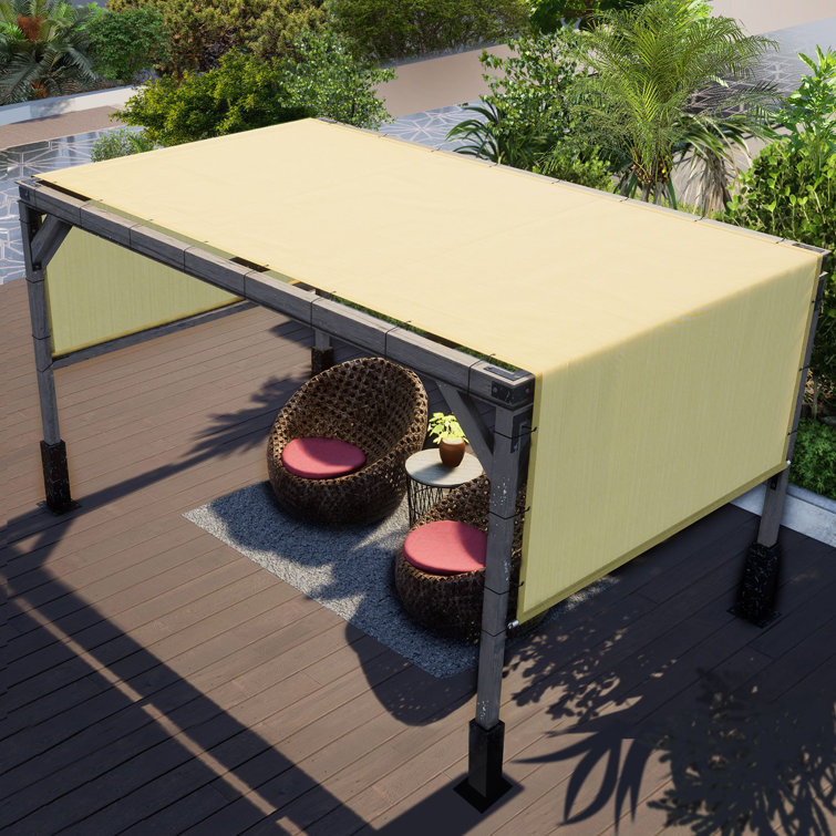 Colourtree Pergola Cover High Density Shade Replacement Canopy with Stainless Steel Weighted Rod