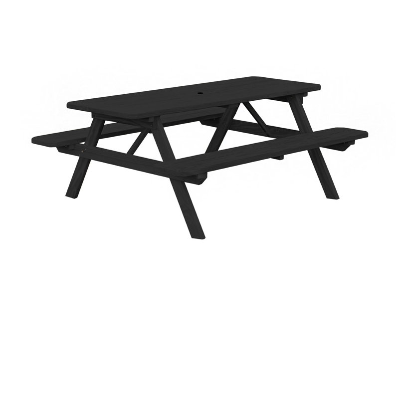 Driscilla Patio Dining Set with Rectangular Table, Charcoal, 70 x 60 x 30