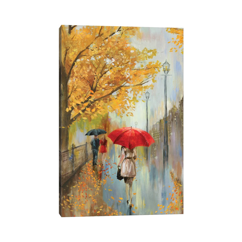 Across The Avenue by Allison Pearce - Painting on Canvas, Wrapped Canvas, 30.48 cm H x 45.72 cm W