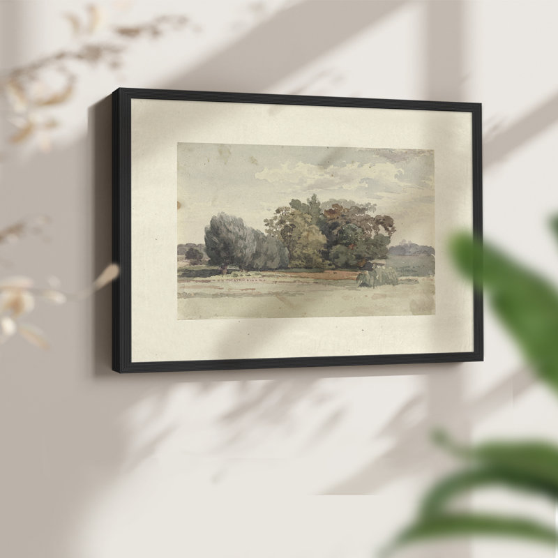 Paysages rétro-DCLV III - reproduction encadrée, H 11 po x l 14 po, Noir