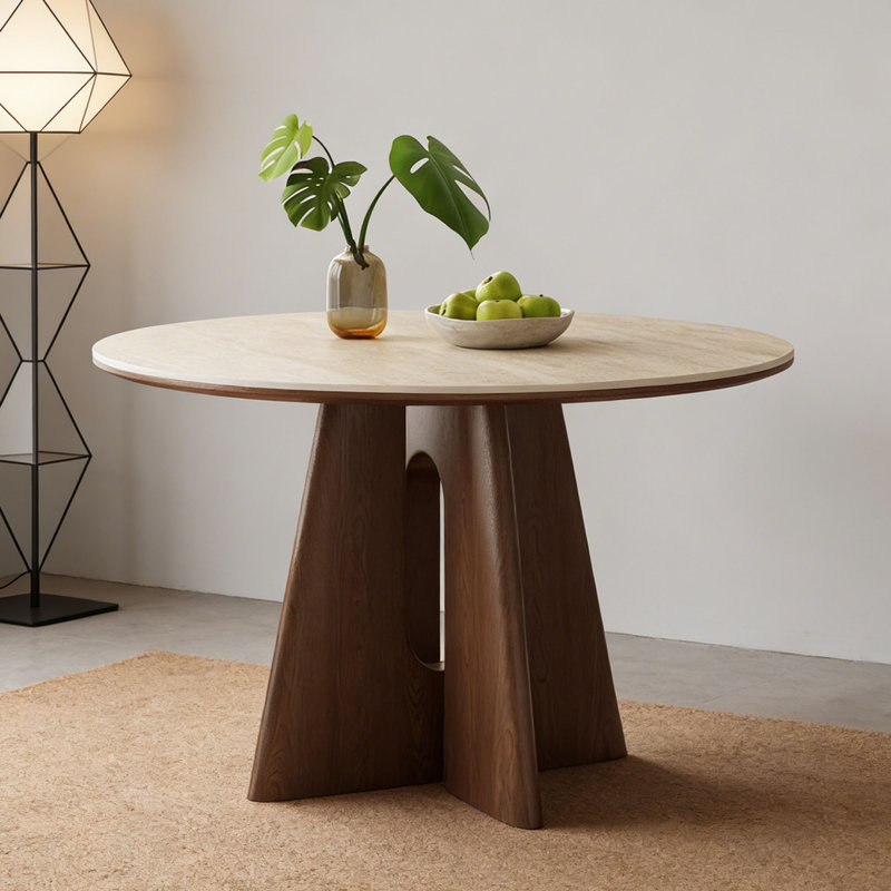 Table de salle à manger Mid-Century, H 29,5 po x L 53,1 po x l 53,1 po