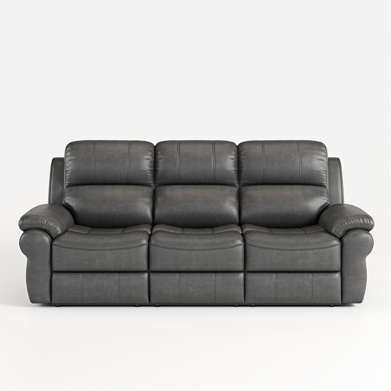 Fabric Power Reclining Sofa with Drop Down Table USB Button and Wireless Charger