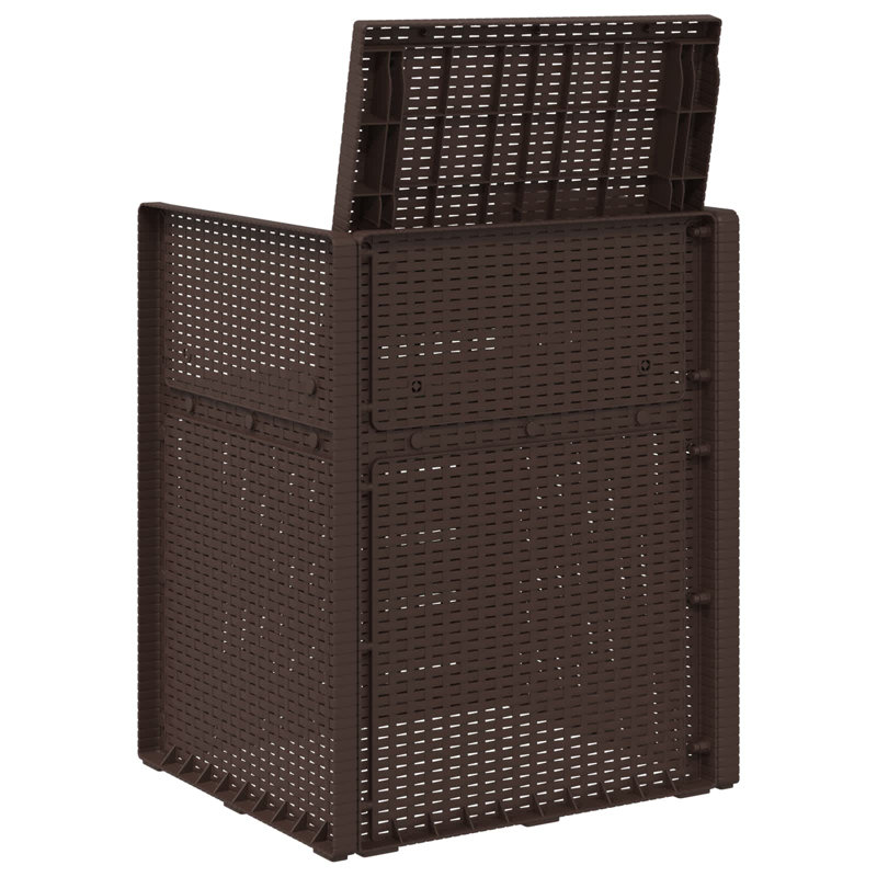 Patio Dining Armchair, 3, Brown