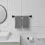Ensemble de 5 pièces de quincaillerie de salle de bain en acier inoxydable-124825296