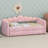 Contemporary Padded Daybed with Illumination and Multi-Position Trundle System-957325759