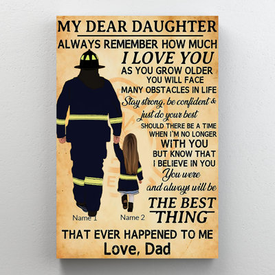 Krystaline " My Dear Daughter Love Dad "