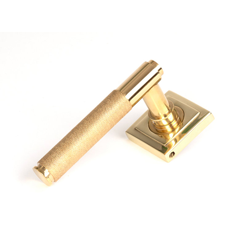 Single Dummy Door Handle, Polished Brass