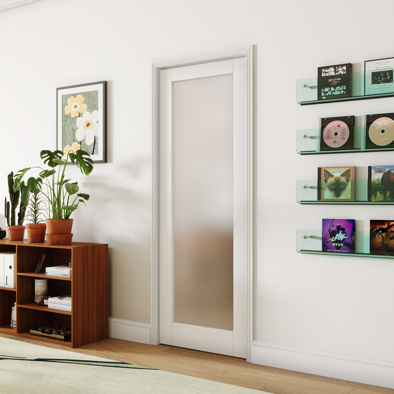 Panneau de porte intérieure avec garde-corps intérieur - 1-Lite, 18 po x 80 po