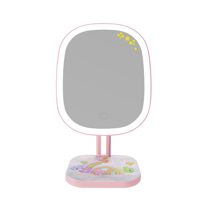Miroir de maquillage à DEL pour centre de soin avec base amovible