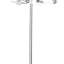 Lampe sur pied traditionnelle en chrome 62,5 po Radenko