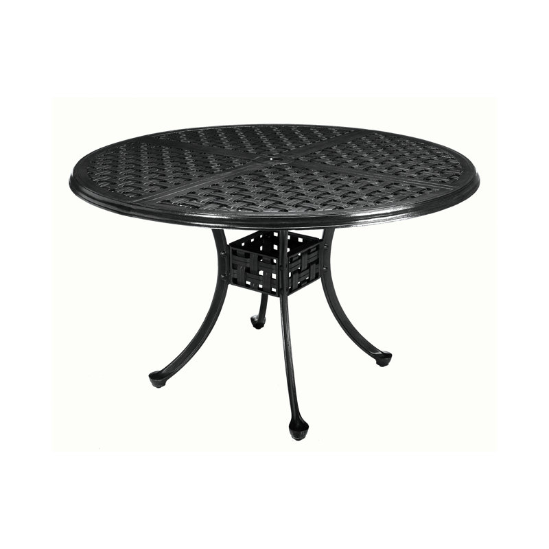 Lattice Cast Aluminum Dining Table