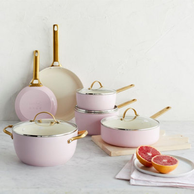 Greenpan Padova Reserve Pink Saucepan 6 Piece Set
