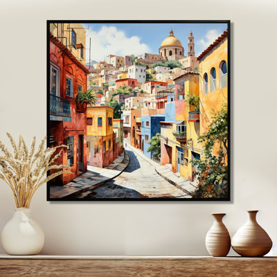 Colorful Mexico Colorful Guanajuato Fauvism - Mexico Canvas Prints