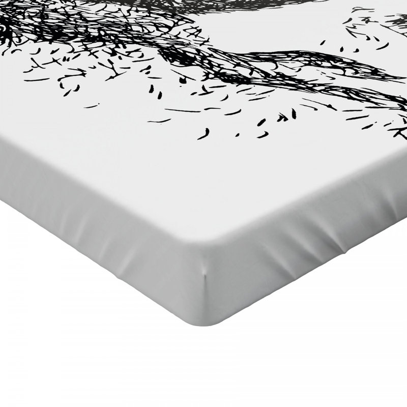 Microfiber Patterned Fitted Sheet, Full/Double Fitted Sheet