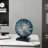 Abstract Statue For Home Decor,Office Desk Sculpture For Men,Creative Round Line Ornament For Bookshelf,Modern Decorative Sculpture,Bedroom,Livngroom,Table(Blue)-122543426-122543423