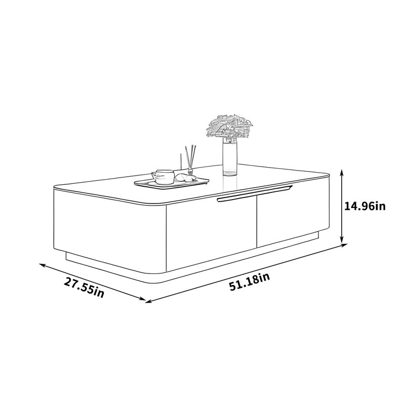 Feltonville, Blanc, Blanc, H 14,96 po x L 51,18 po x l 27,55 po