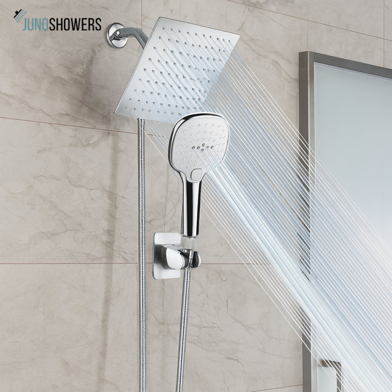 Pomme de douche à double pression 8 po Juno