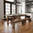 Dejon Rectangular Rustic Solid Pine Folding Dining Table by Flash Furniture-87785207-87784580