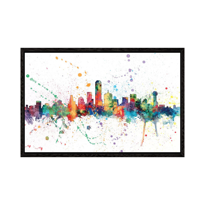 Dallas, Texas, USA by Michael Tompsett - 1 Piece Wall Art on Canvas, 152.5 cm H x 101.5 cm W, Black Framed