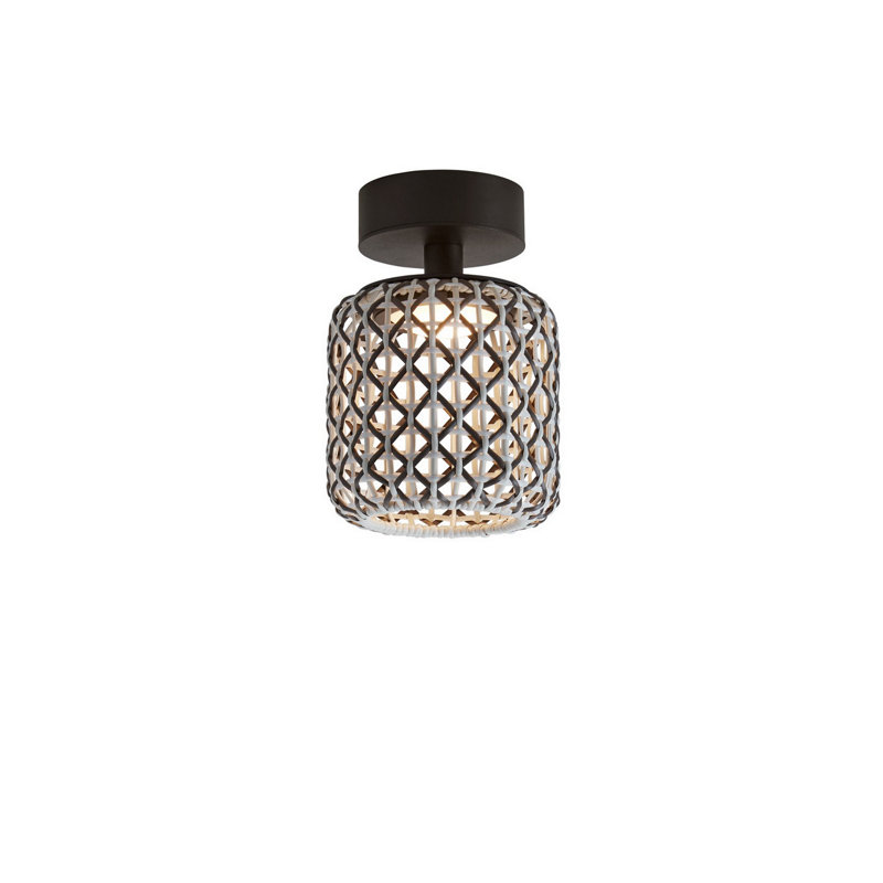 Nans 1 - Light LED Flush Mount, Brown