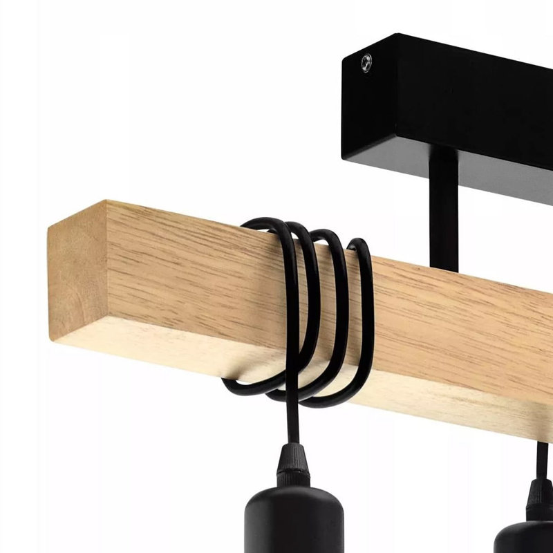 Mcelrath 3 - Light Kitchen Island Pendant, Black
