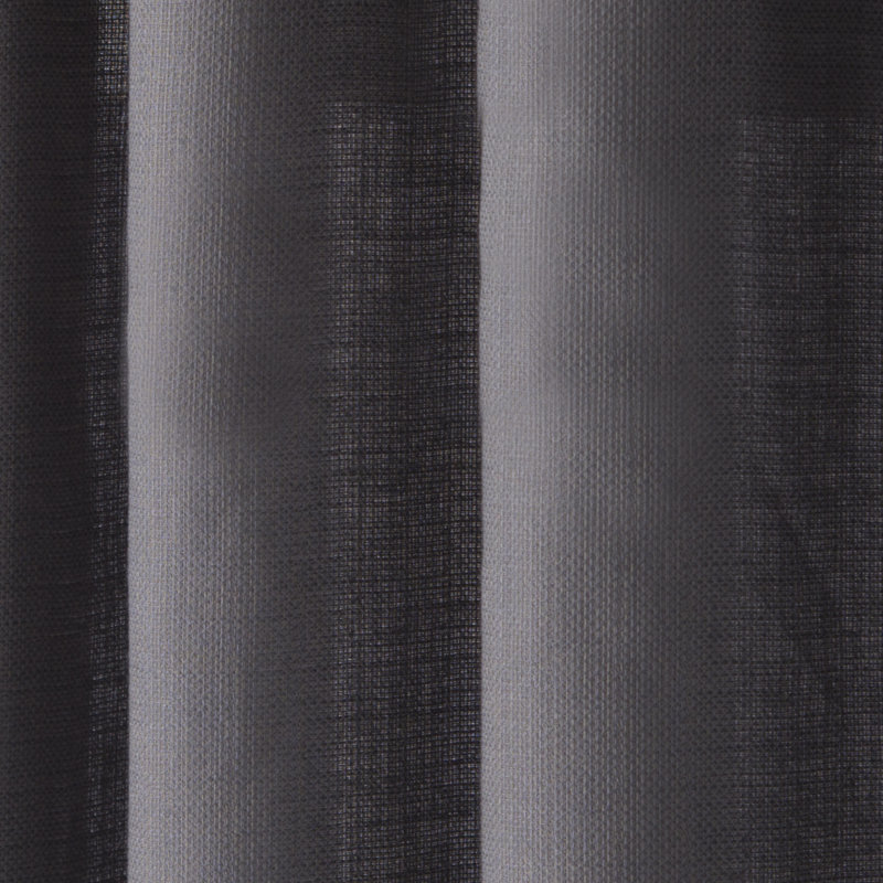 Wein Polyester / Cotton Light-Filtering Solid Color Curtain Panel with Grommet Top, 50" x 63", Charcoal