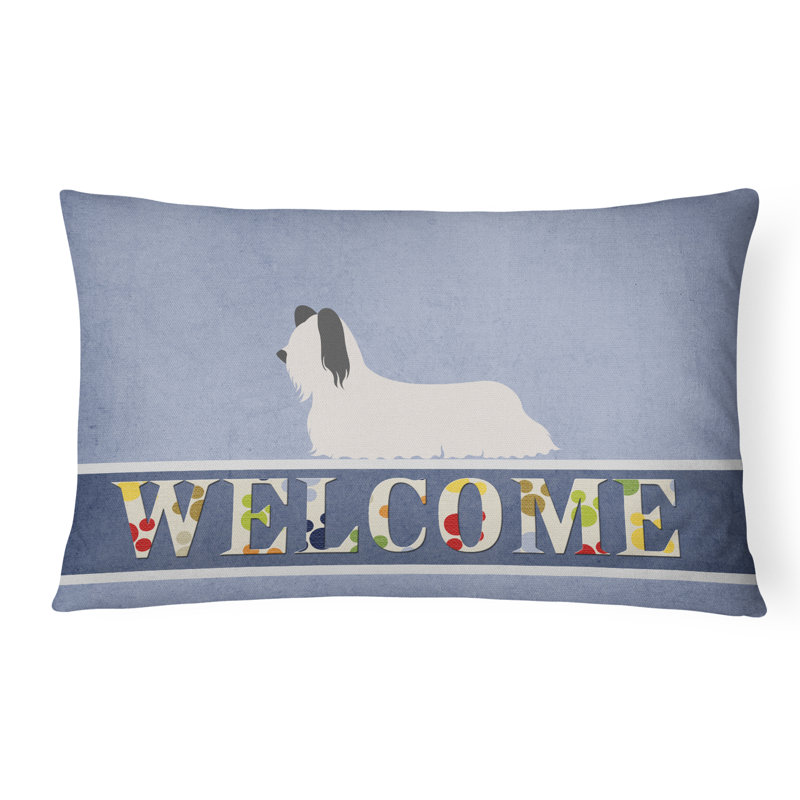  Coussin décoratif intérieur / extérieur Skye Terrier Welcome