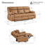 Canapé inclinable manuel 85,4 po de largeur-120433438