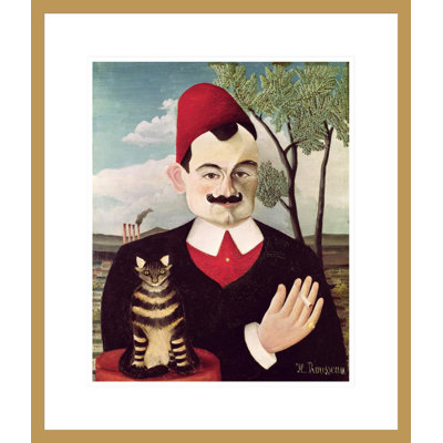 Portrait de Pierre Loti (1850-1923) par Henri Rousseau, impression giclée encadrée