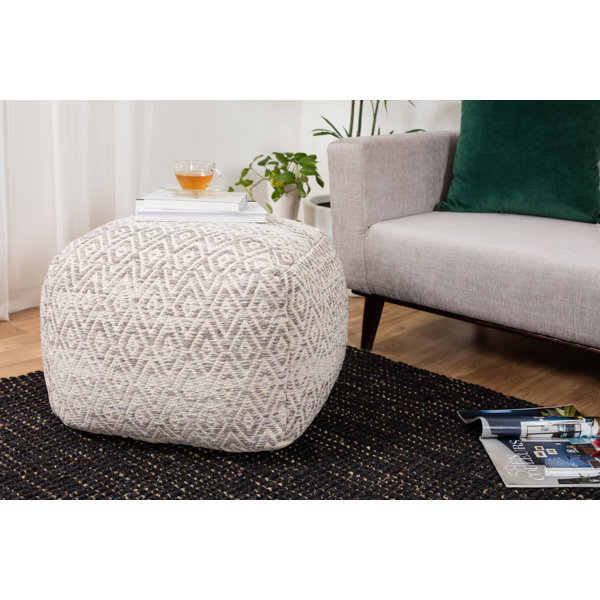 Extra Large Crochet Floor Cushion, 27.5 X 8 in Round Knitted Poufs, Modern  Floor Seating Pillows Minimalist Home Decor 