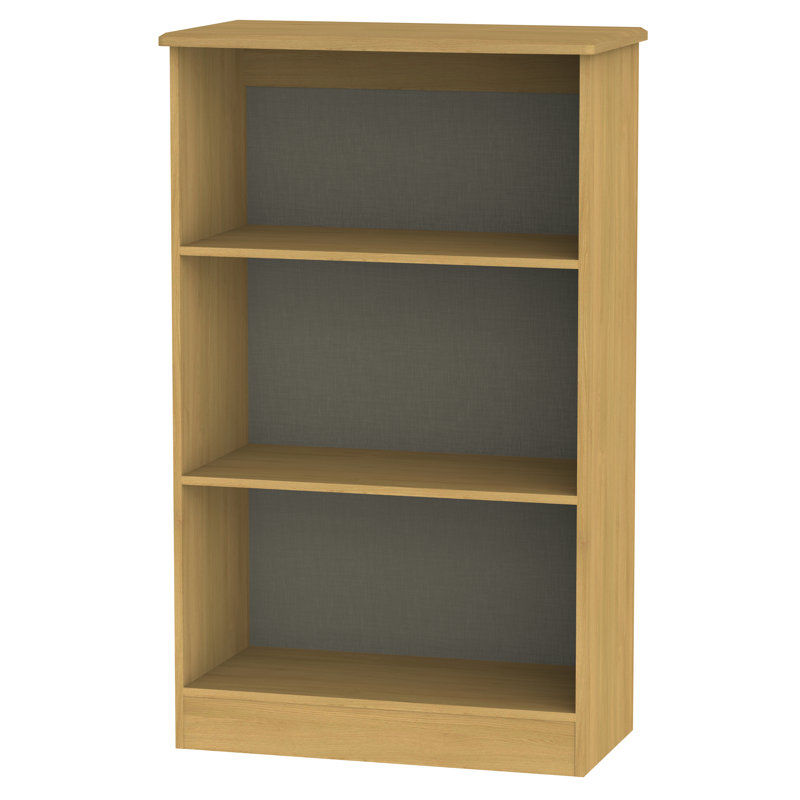 Fully Assembled Daryl Bookcase, Modern Oak