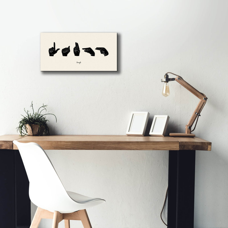 «Sign Langage 3» par Emma Scarvey, art mural sur toile