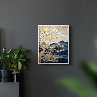 Paysages série CLXIX - reproduction encadrée de qualité supérieure - prête à être accrochée - aucun clou requis