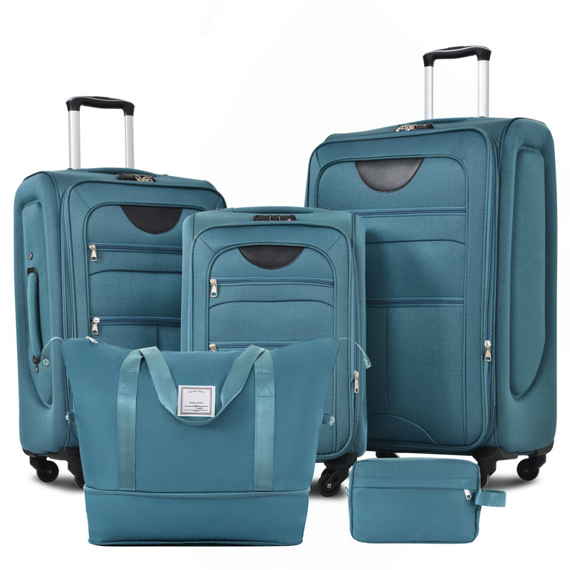 Ensemble de valise extensible Softside L bag 3 pièces avec sac de voyage